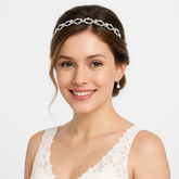 Elegant Bridal Gemstone Headband